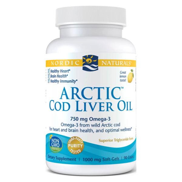 Bottle of Arctic Cod Liver Oil 90 Softgels