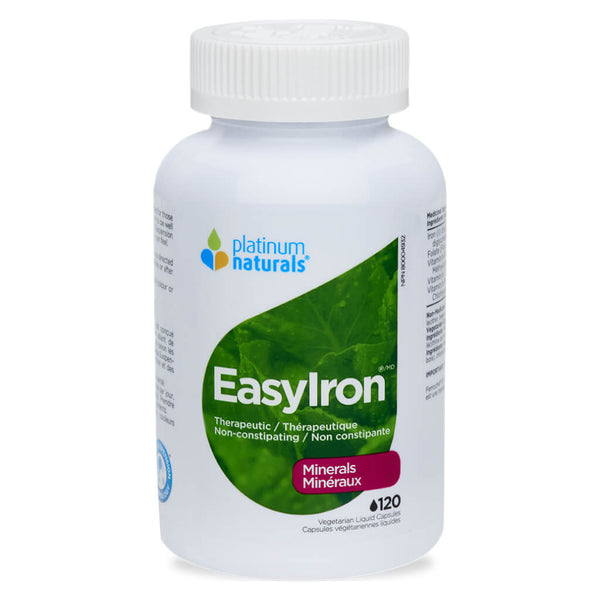 Bottle of EasyIron 120 Vegetarian Liquid Capsules