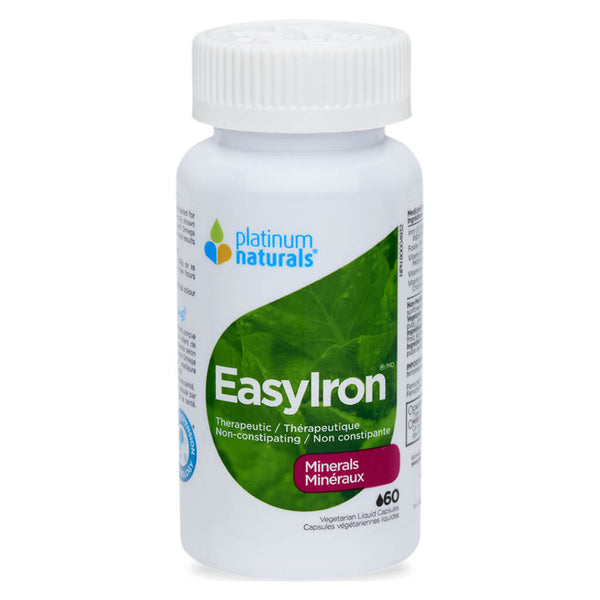 Bottle of EasyIron 60 Vegetarian Liquid Capsules