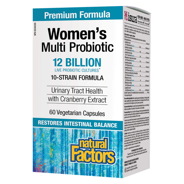 Women's Multi Probiotic 12 Billion Live Probiotic Cultures (60 Vegetarian Capsules)